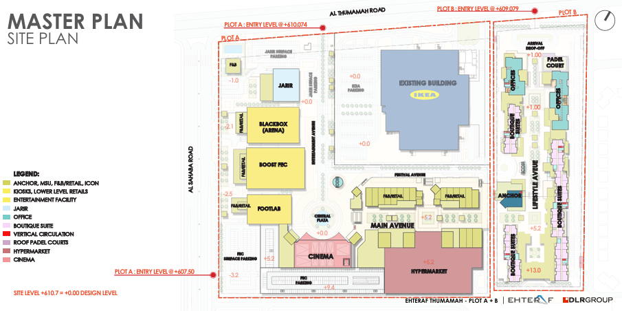 مخطط الماستر بلان لاحتراف – الثمامة – الرياض